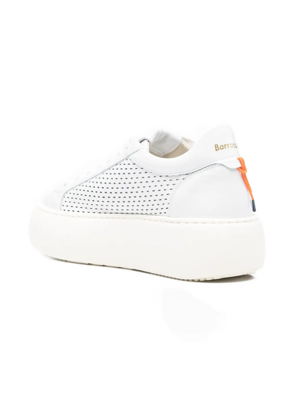 Barracuda perforated platform sneakers Wit