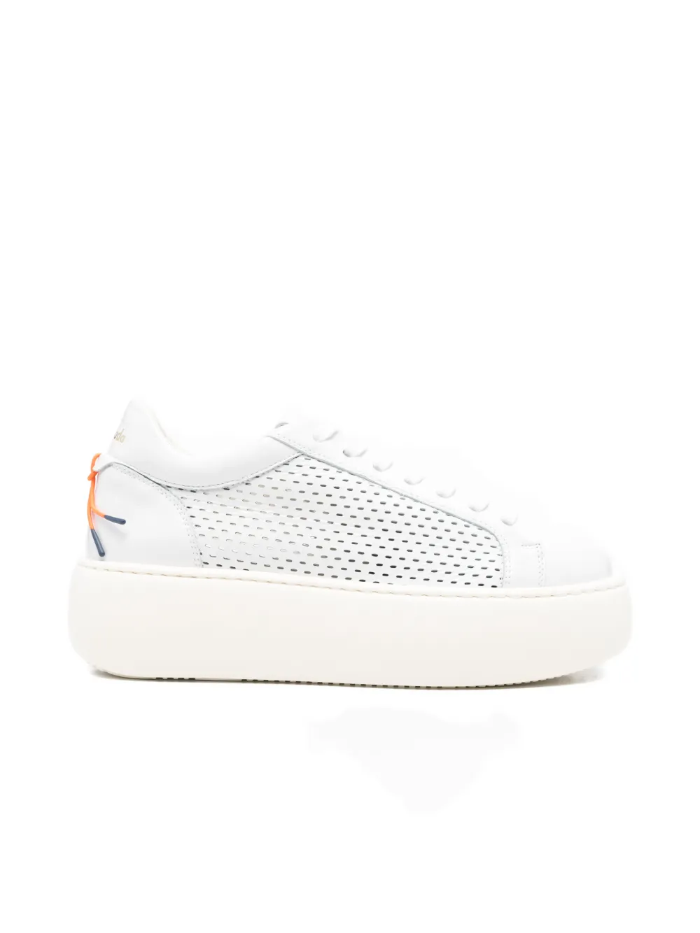 Barracuda perforated platform sneakers Wit