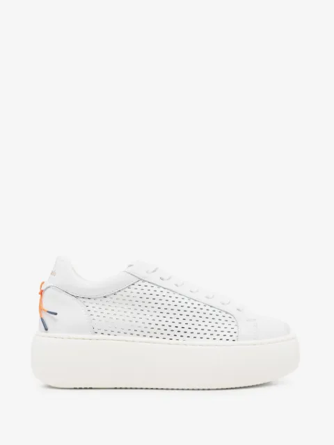 Barracuda perforated platform sneakers