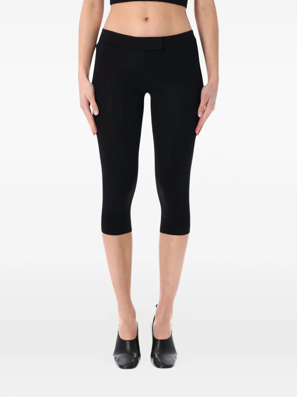 Magda Butrym knitted cropped trousers - Nero