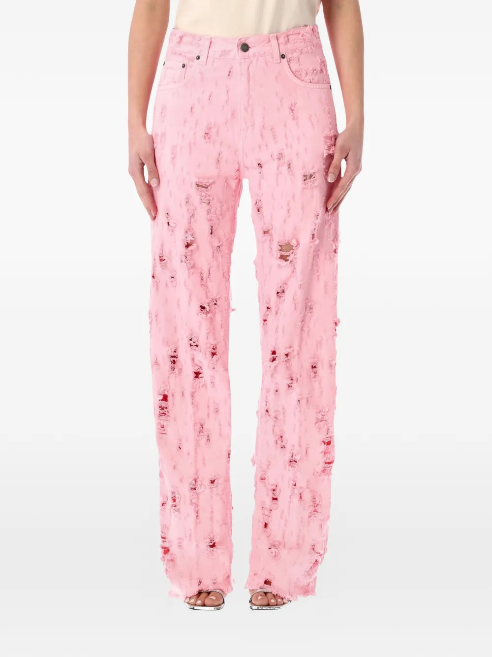 Haikure Bonnie distressed jeans - Rosa