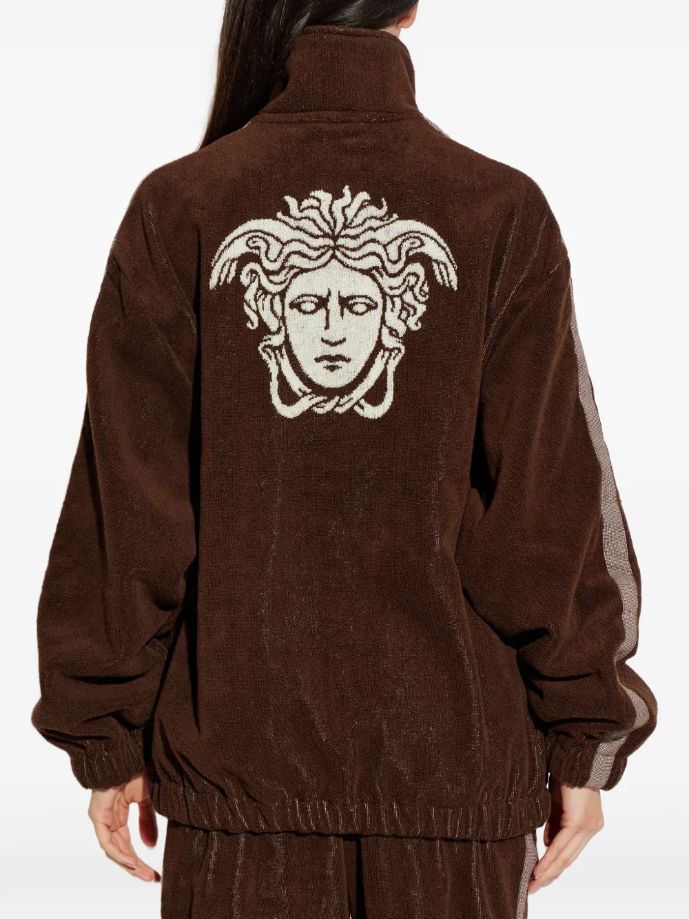 Versace Home Medusa Graphic Zip Jacket | Brown | FARFETCH