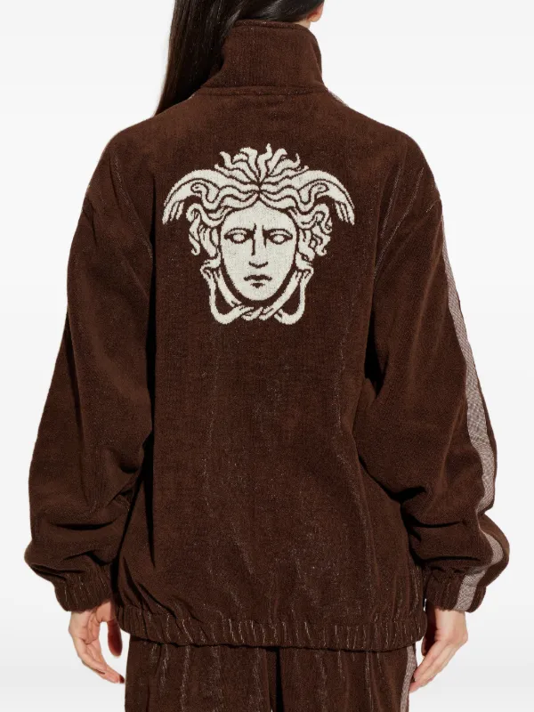 Versace Home Medusa Graphic Zip Jacket | Brown | FARFETCH