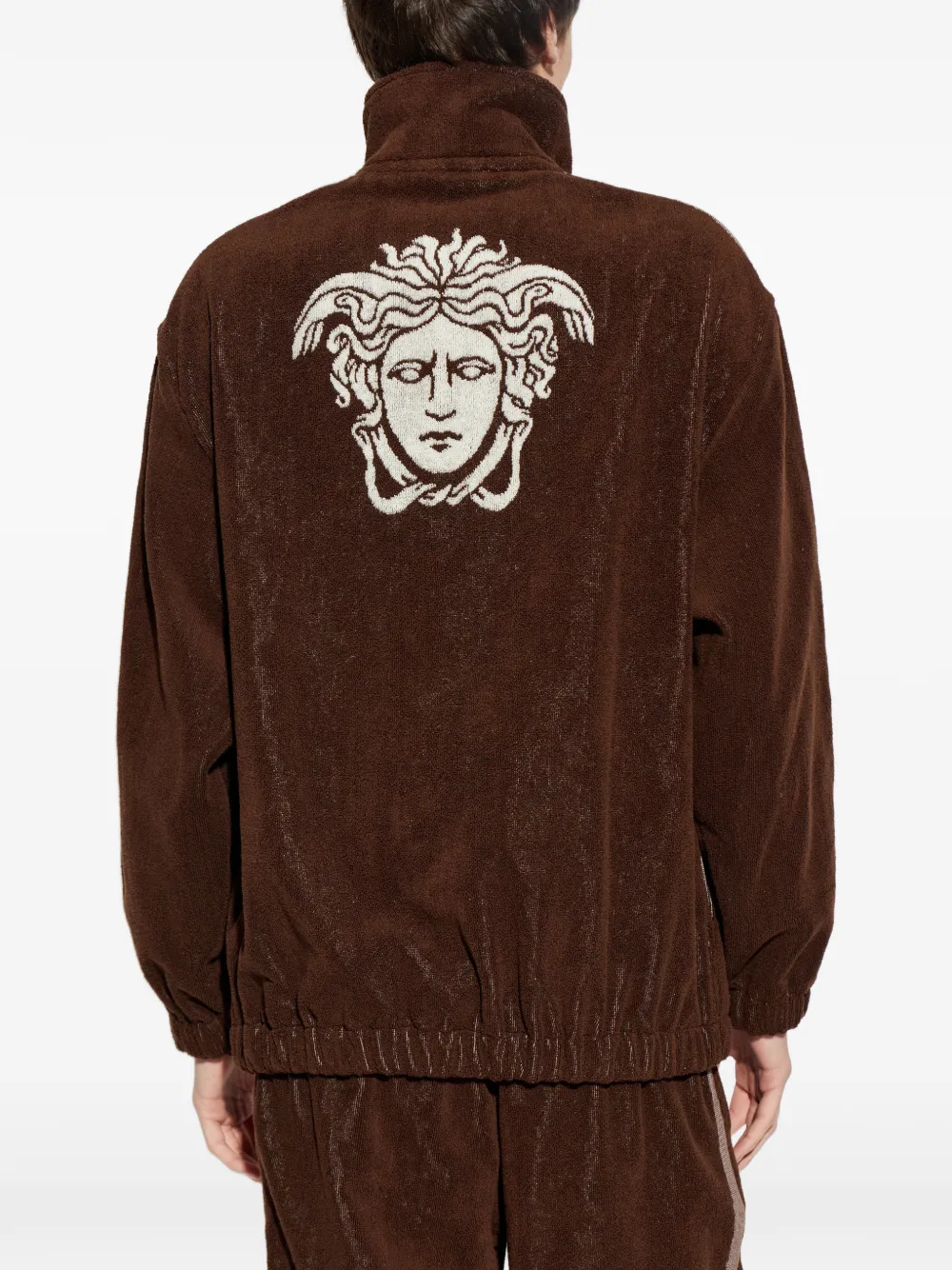 Versace Home Medusa Graphic Zip Jacket | Brown | FARFETCH