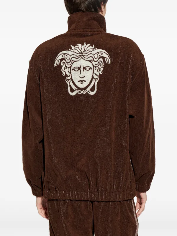 Versace Home Medusa Graphic Zip Jacket | Brown | FARFETCH