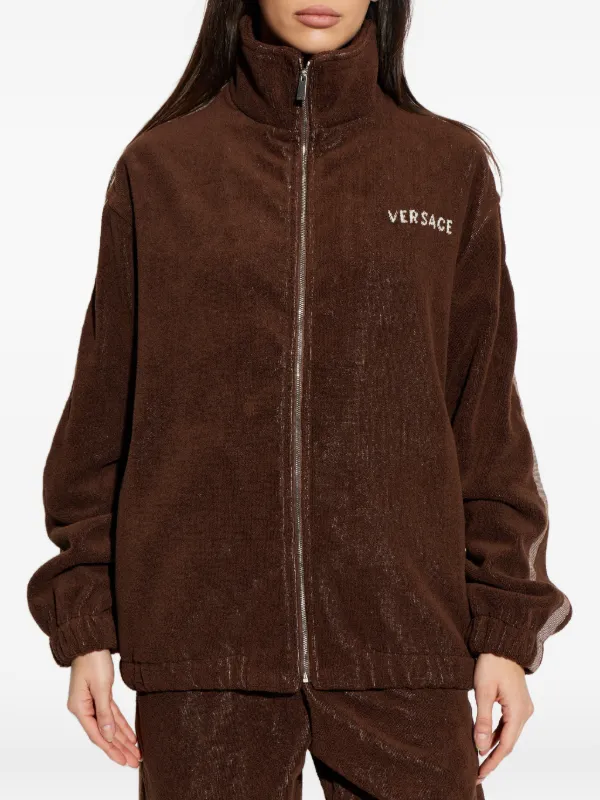 Versace Home Medusa Graphic Zip Jacket | Brown | FARFETCH
