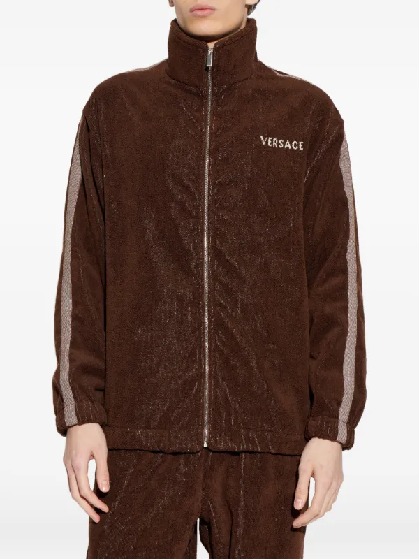 Versace Home Medusa Graphic Zip Jacket | Brown | FARFETCH