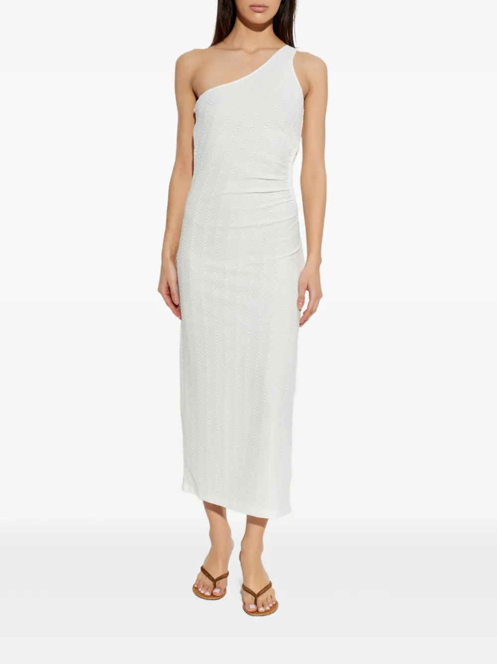  Melissa Odabash Lizzie One-shoulder Maxi Dress - White 