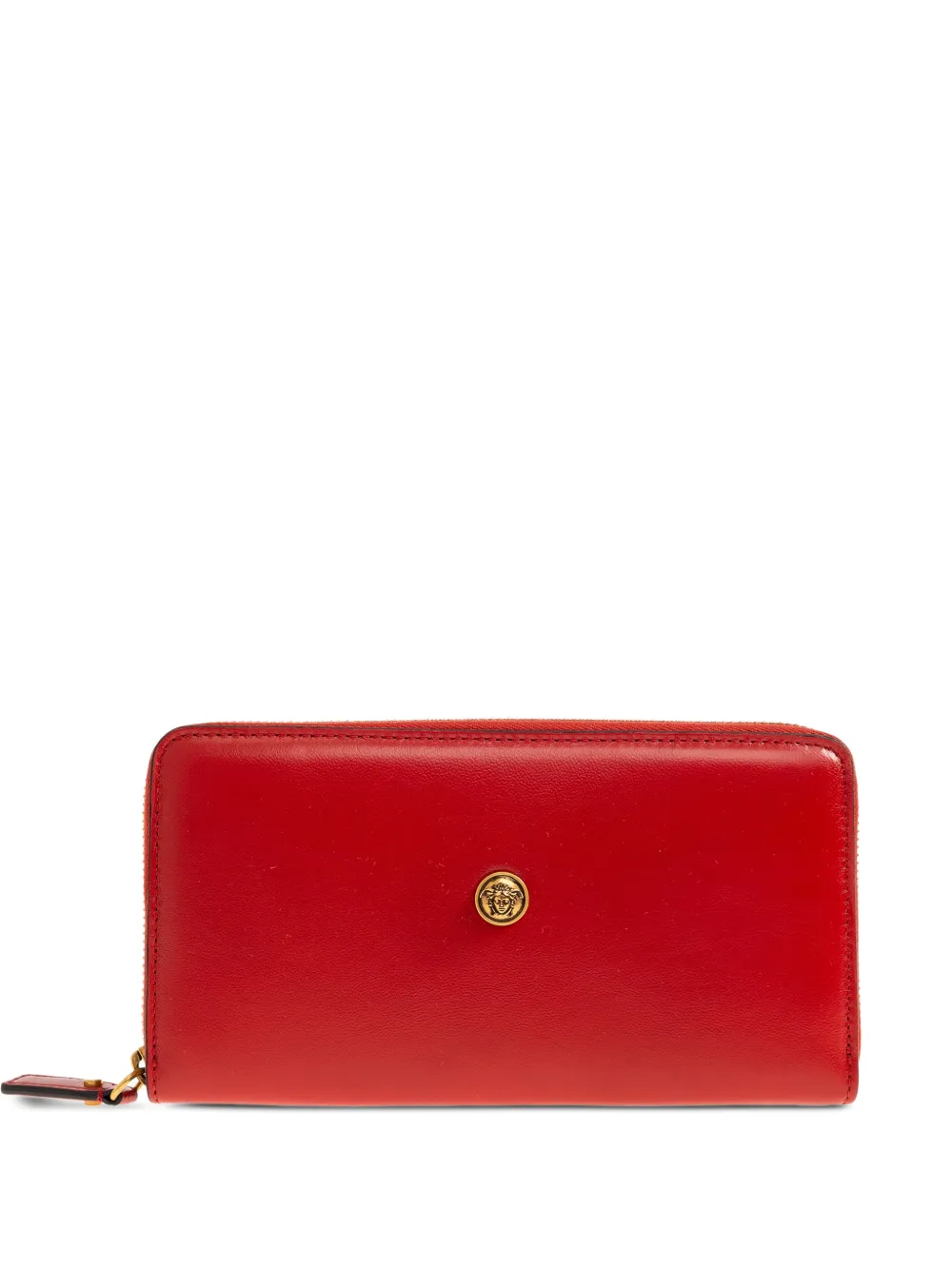 Versace medallion zip wallet - Rosso