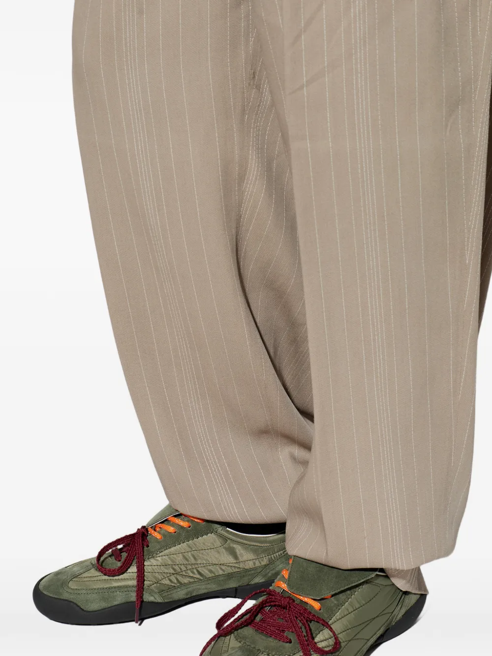 DSQUARED2 suede panelled sneakers Groen