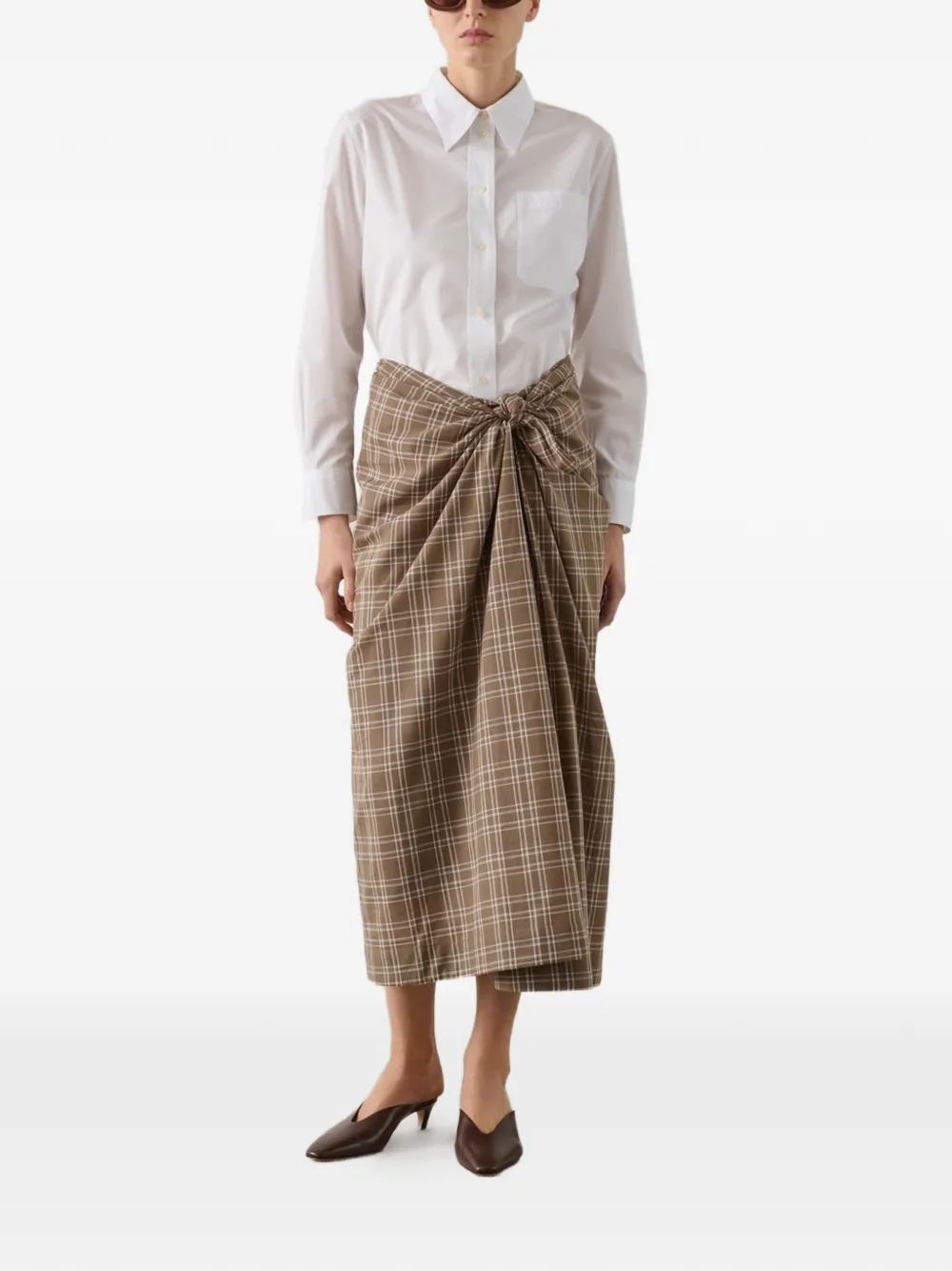 Soeur Goa asymmetrische rok Beige