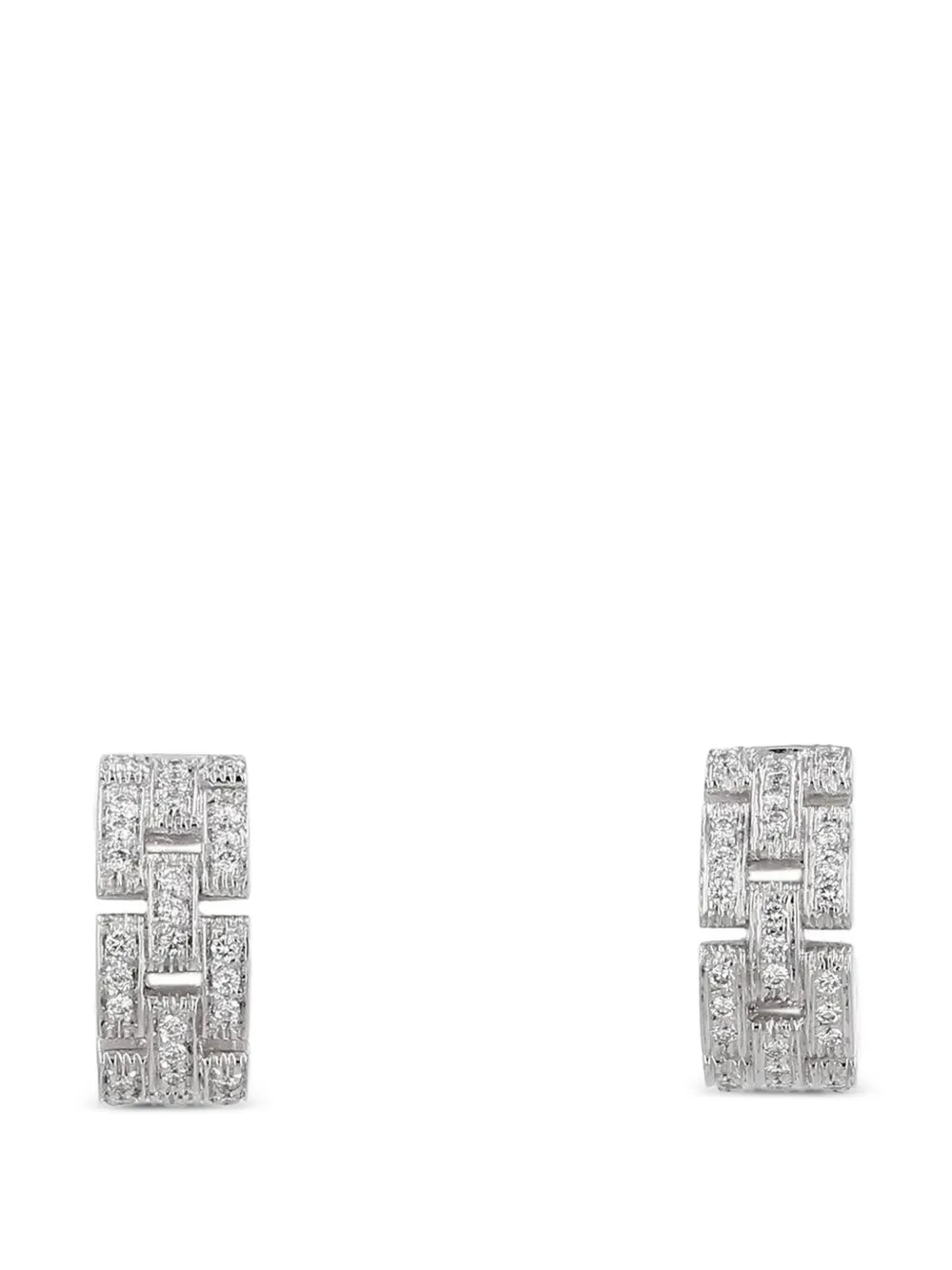Cartier diamond hoop earrings - Argento