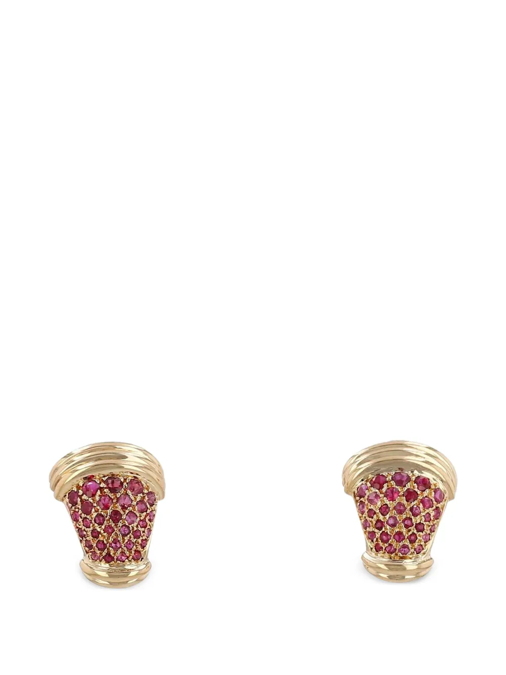 Poiray Poiray ruby earrings - Gold