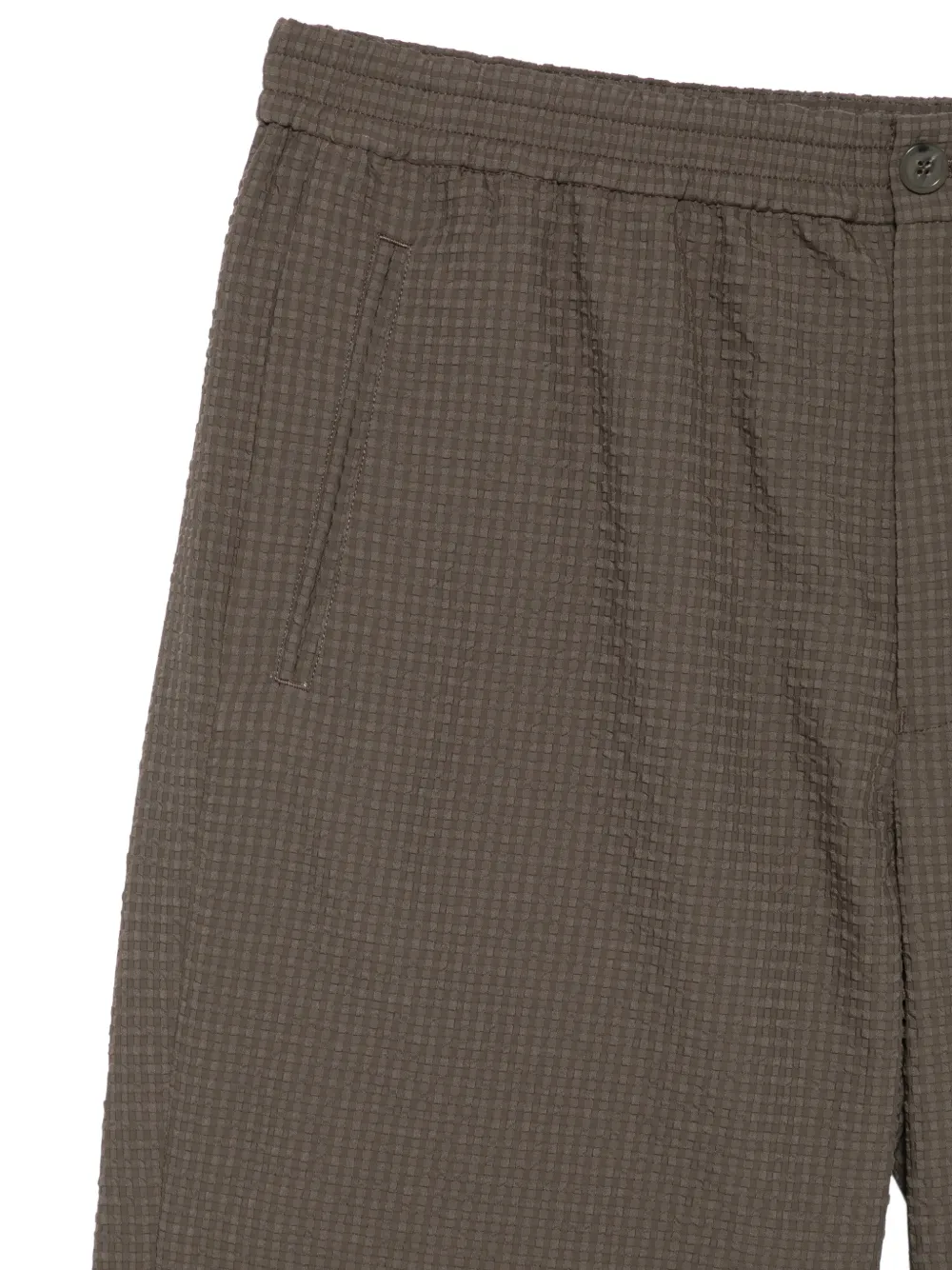 Emporio Armani Geruite shorts Bruin