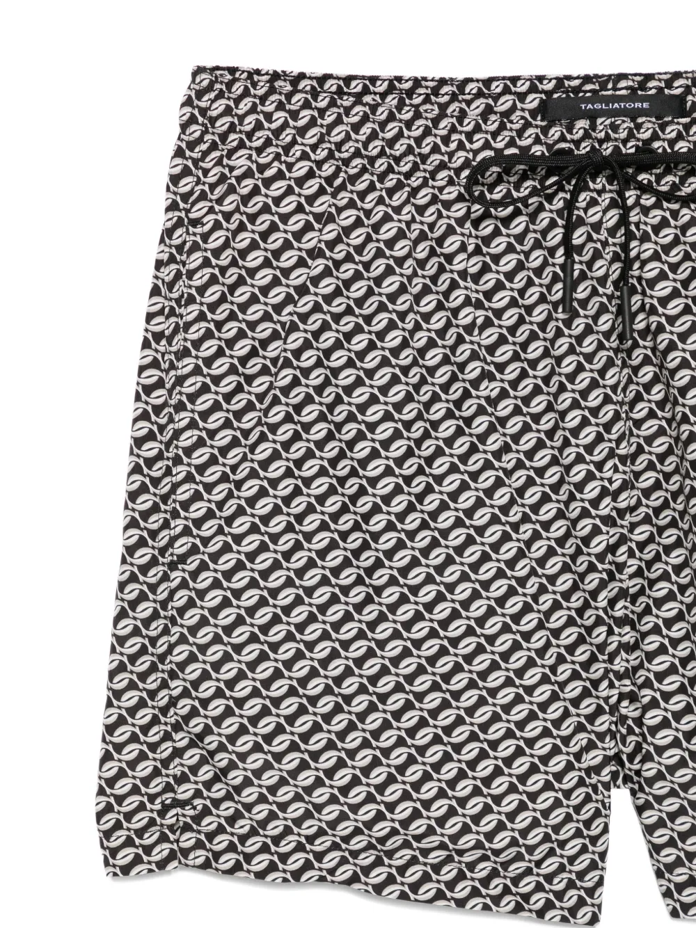 Tagliatore Honolulu zwembroek met geometrische print Zwart