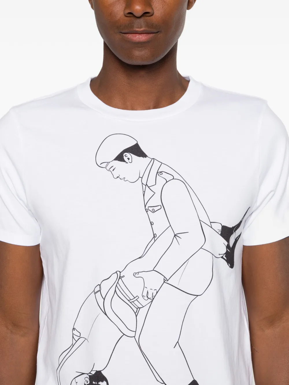 Jean Paul Gaultier graphic-print T-shirt | White | FARFETCH ZA