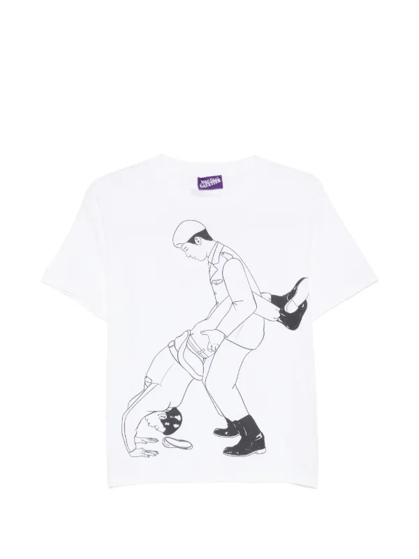 トップス Jean Paul Gaultier/Shirt Jean Paul Gaultier graphic-print T-shirt | White | FARFETCH ZA