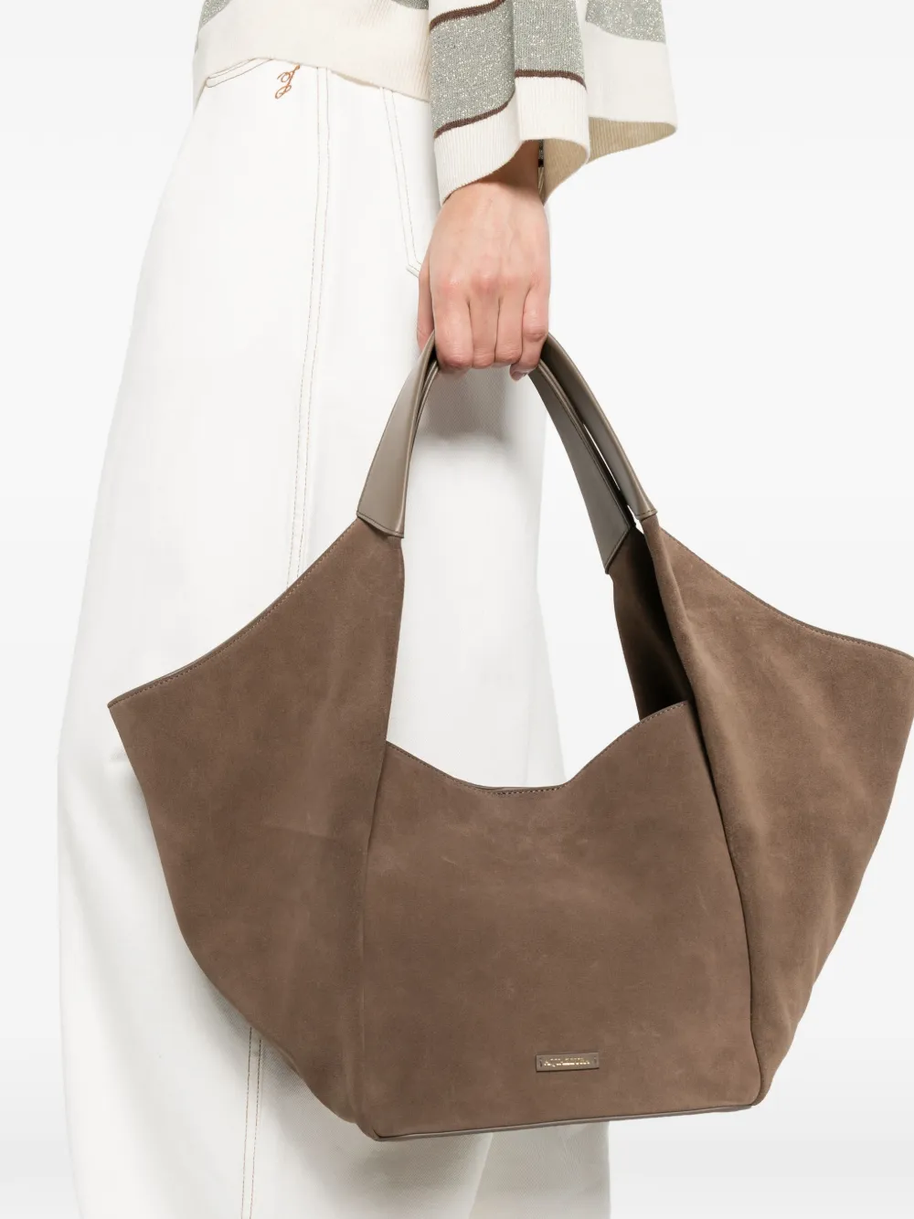 Aquazzura Shopper met handvatten Bruin
