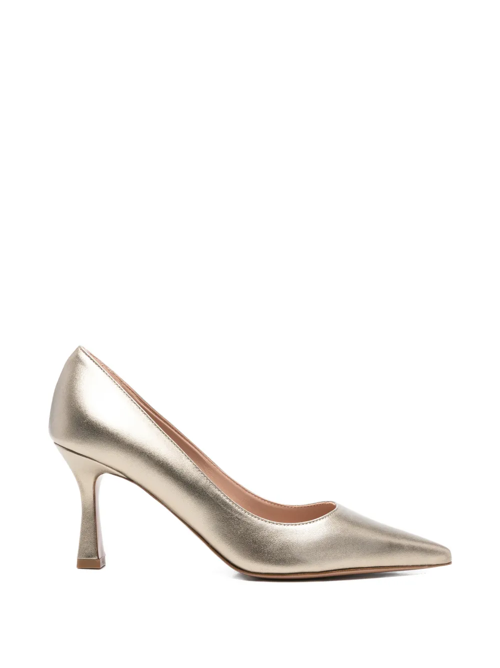 Festa Milano Kate pointed leather pumps Goud