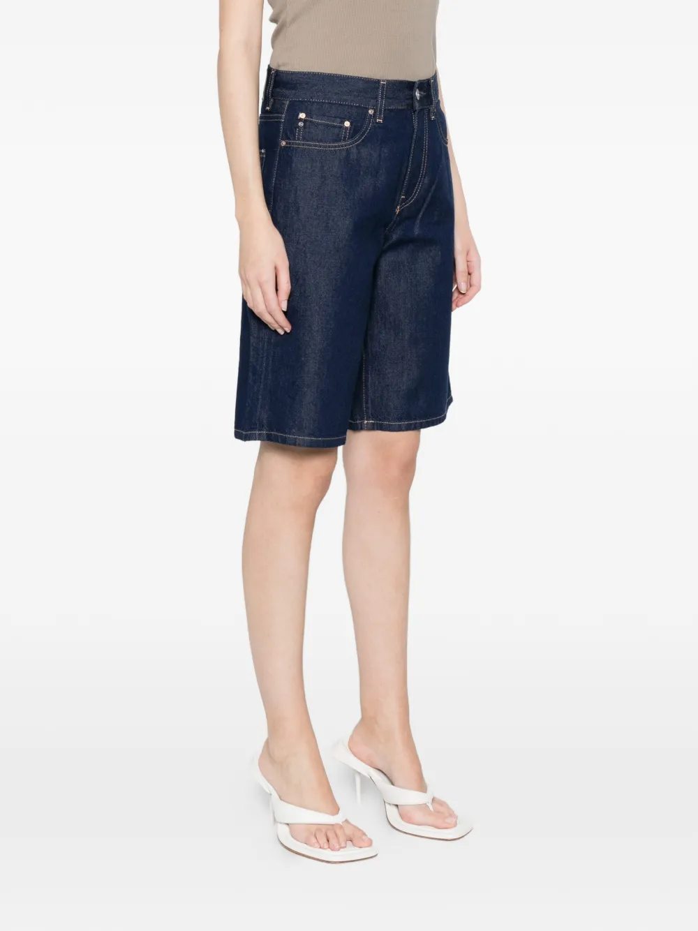 AG Jeans Thalia shorts met wijde pijpen Blauw
