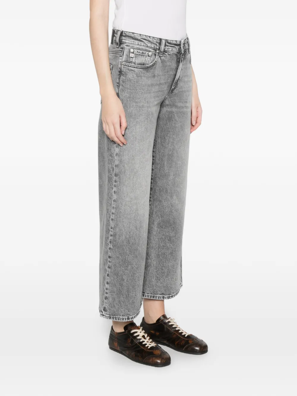 AG Jeans Saige jeans met wijde pijpen Grijs