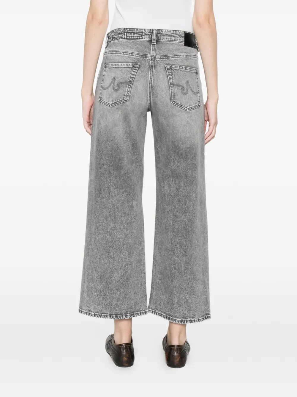 AG Jeans Saige jeans met wijde pijpen Grijs