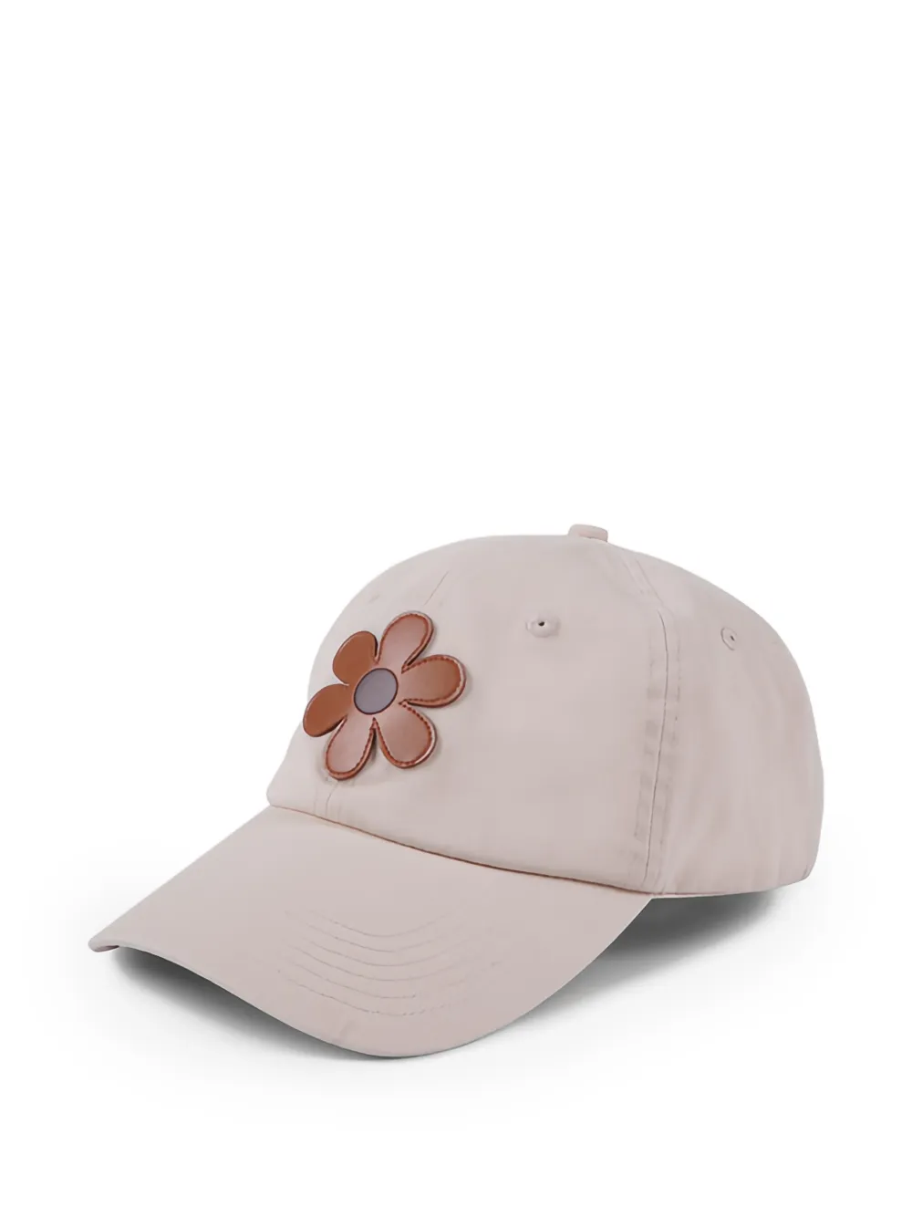 Flower Leather Cap