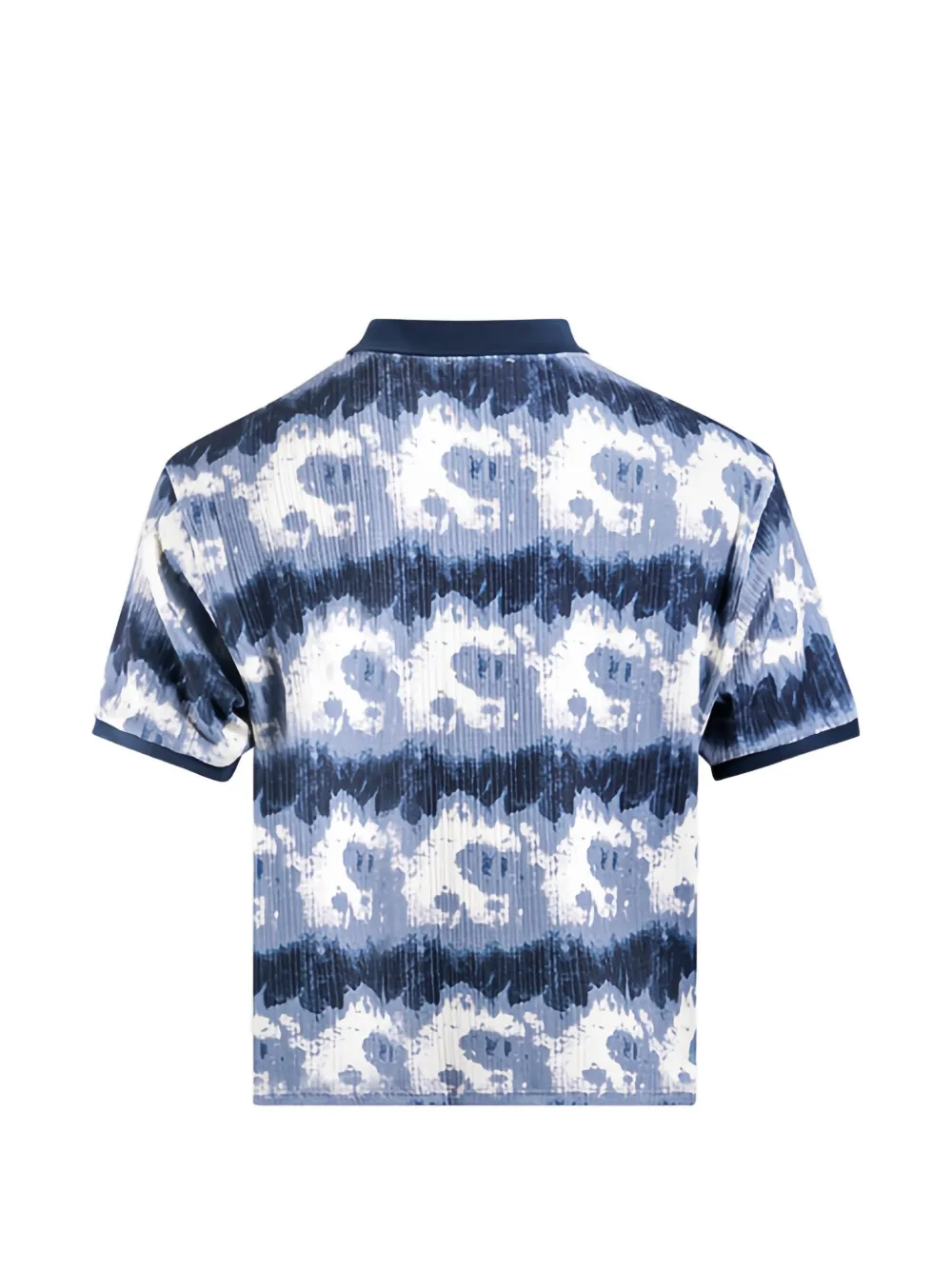 Pattern Short-Sleeve Polo Shirt