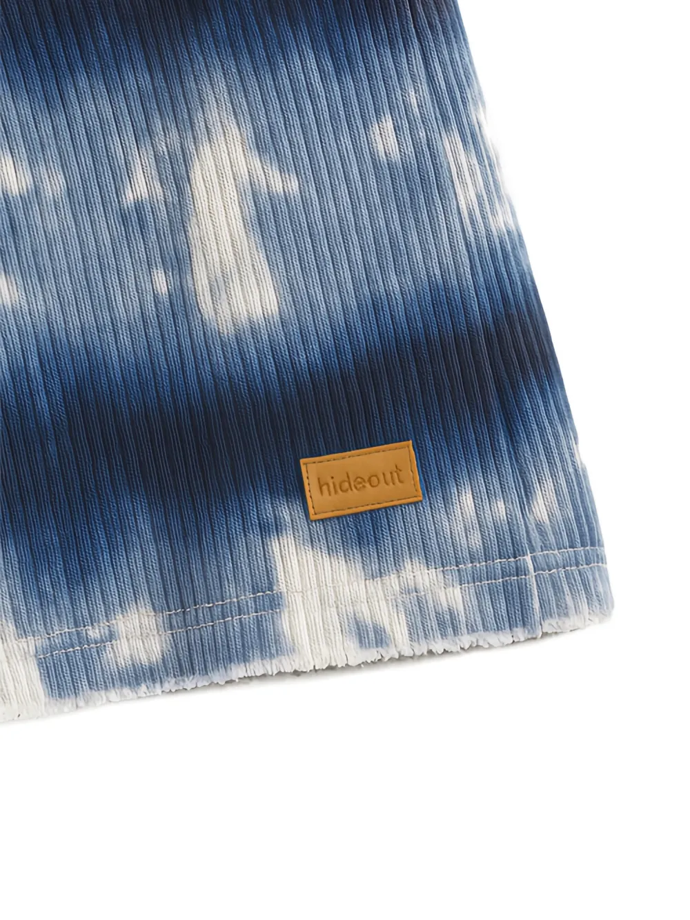 Cloud Pattern Cropped Hoodie