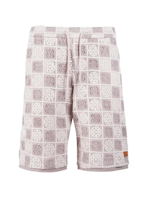 Maison hideout flower pattern crochet shorts