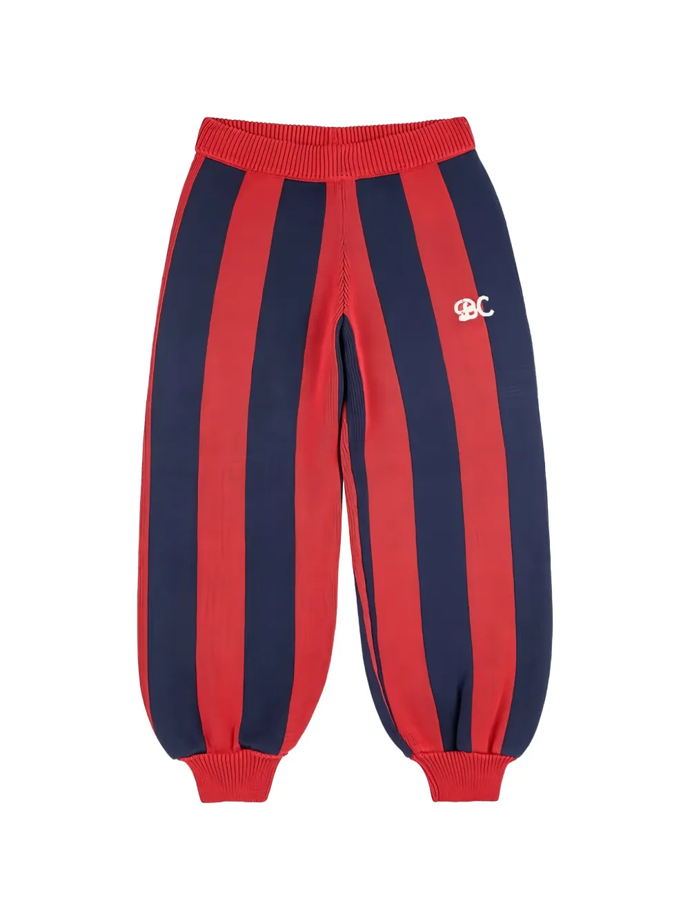 Bobo Choses logo-embroidered striped track pants - Rosso