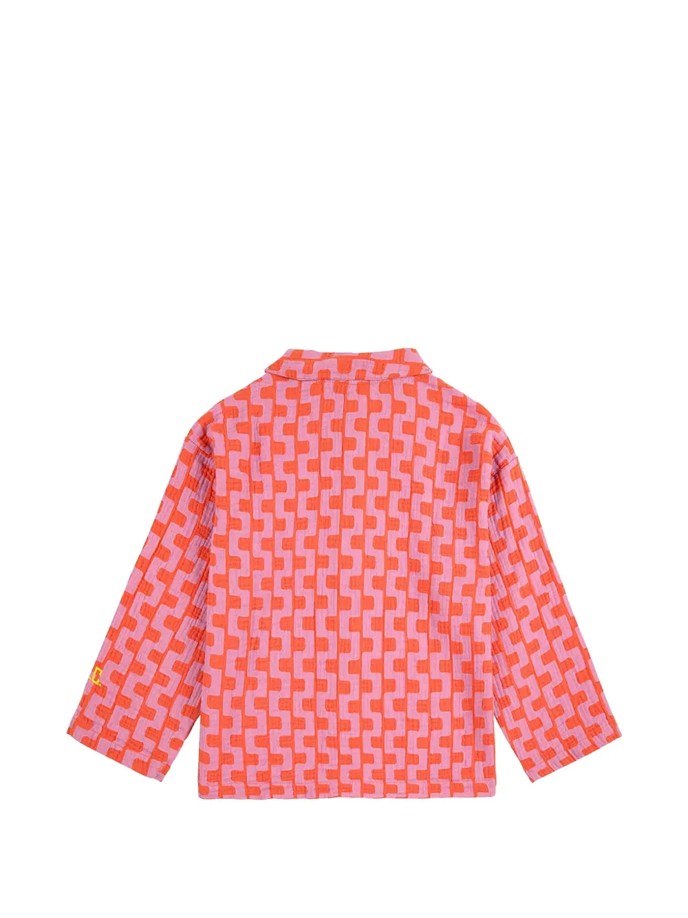 Bobo Choses Twee pyjama's met geometrische print Oranje