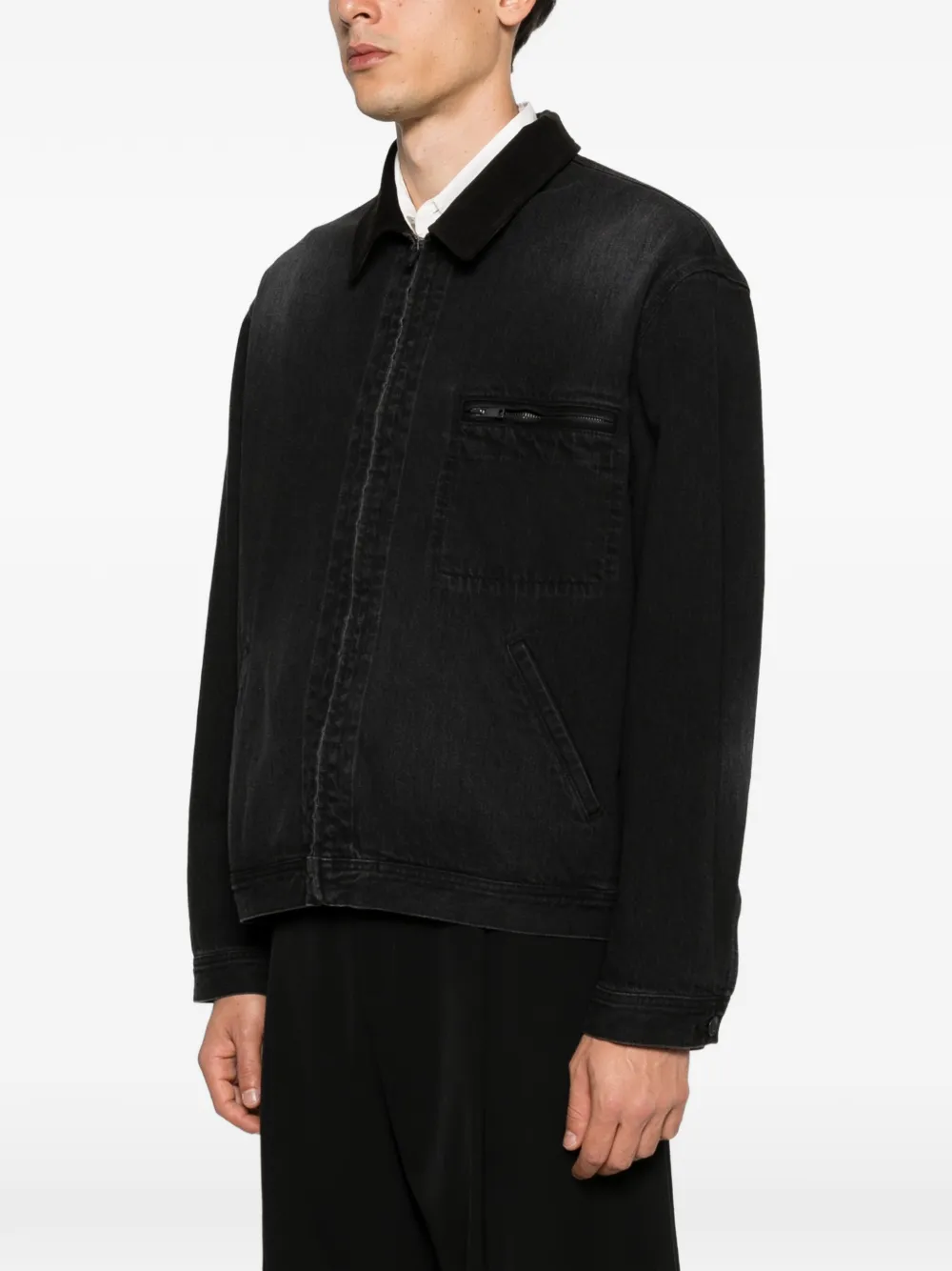  The Row Zip-up Pocket Jacket - Black 