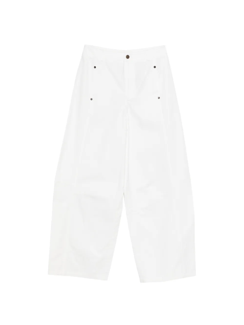 YERSE barrel-leg trousers - Bianco
