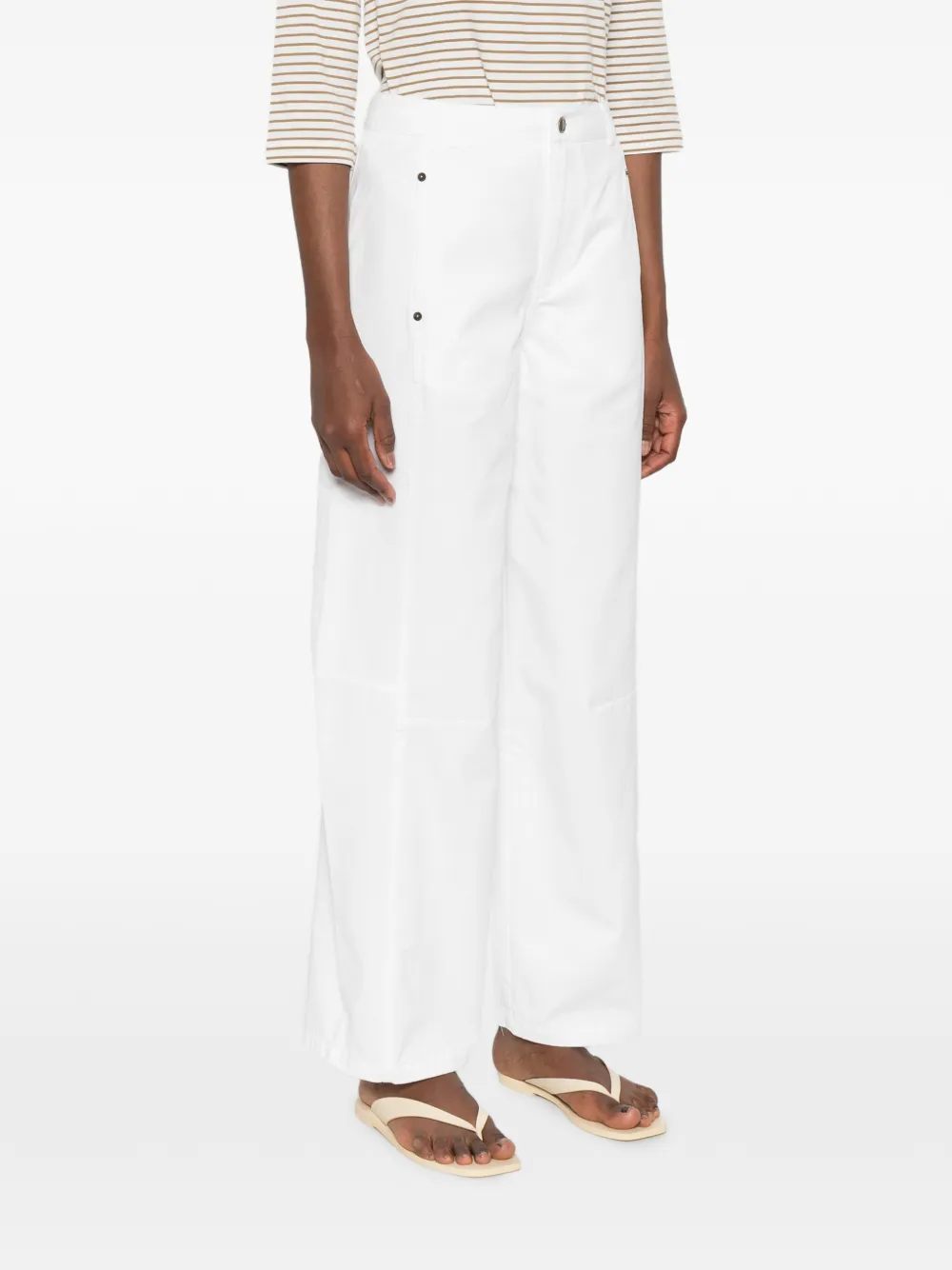  Yerse Pantalones Capri - Blanco 