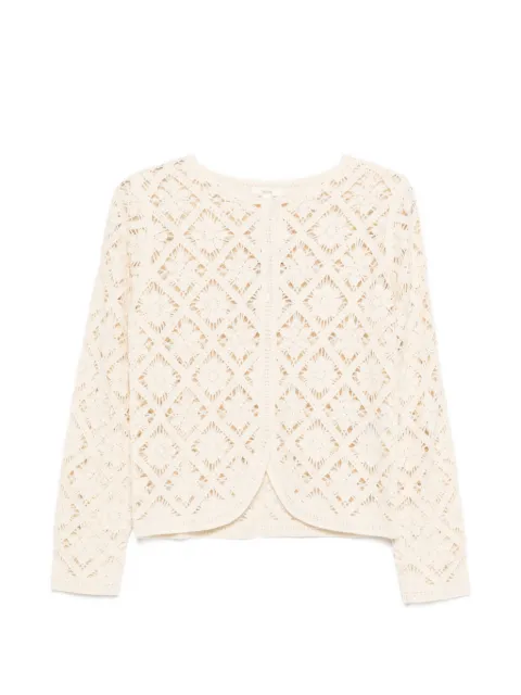 YERSE openwork knit cardigan