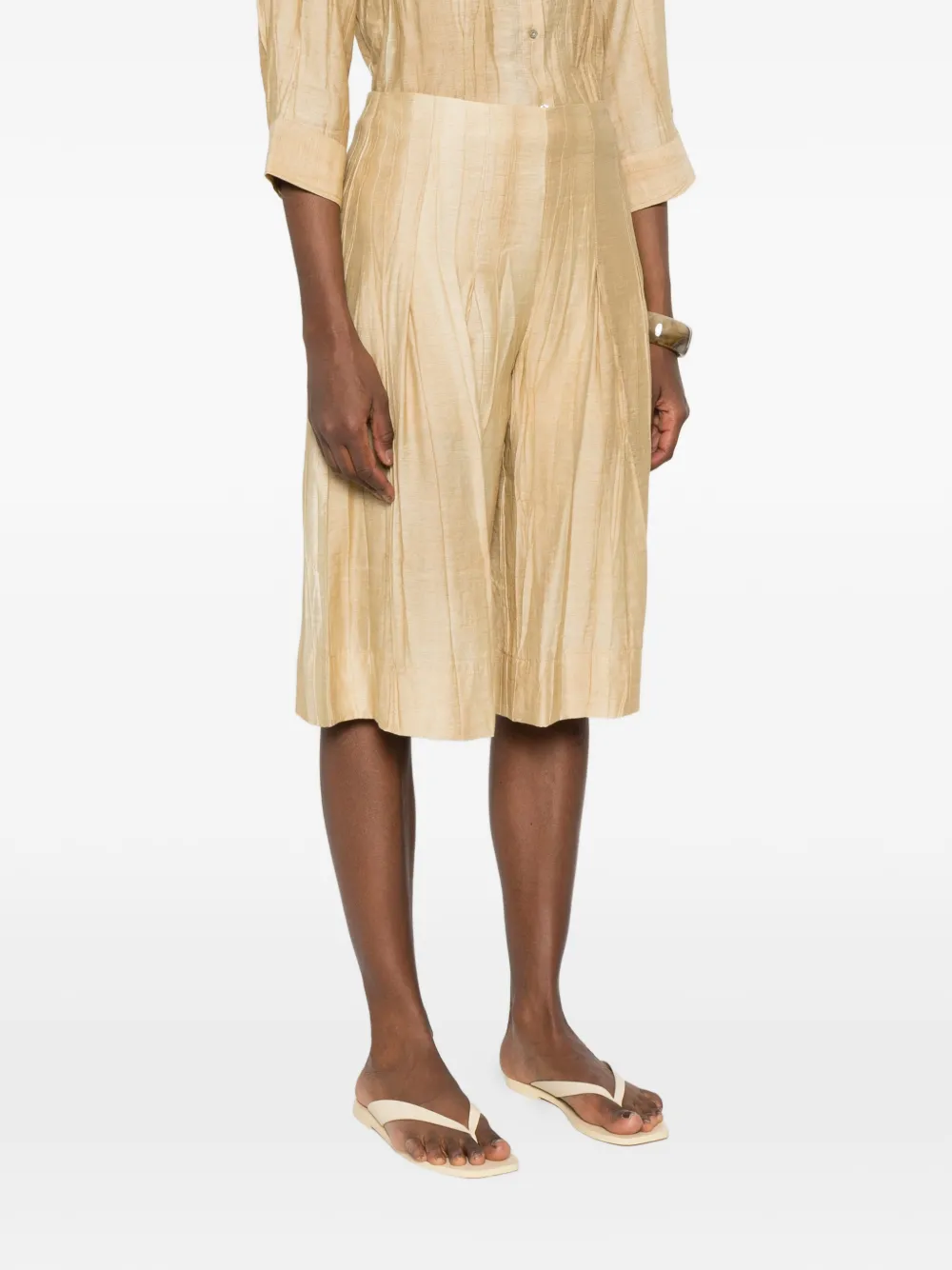  Yerse Pleated Shorts - Neutrals 