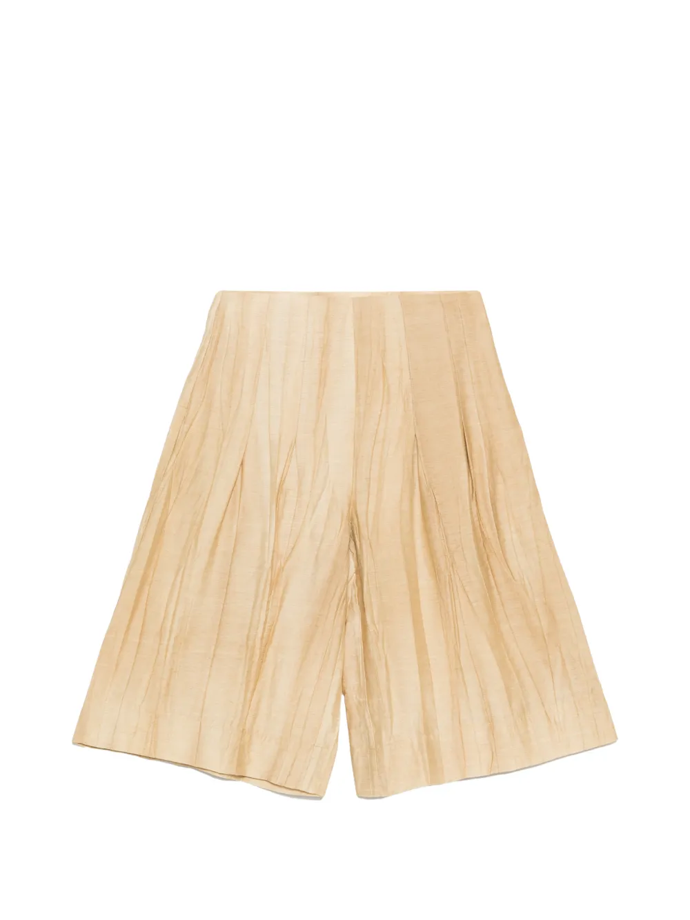YERSE pleated shorts - Nude