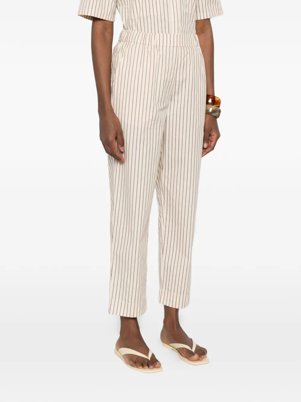  Yerse Striped Trousers - Neutrals 