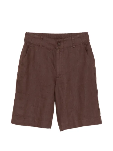 YERSE button linen shorts