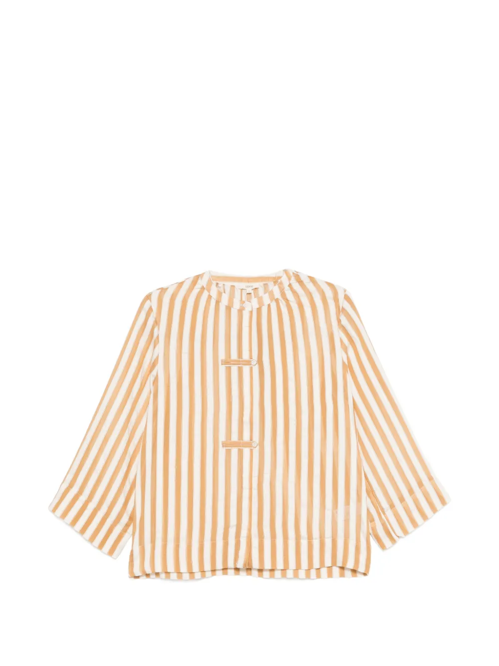 YERSE Palermo striped blouse - Toni neutri