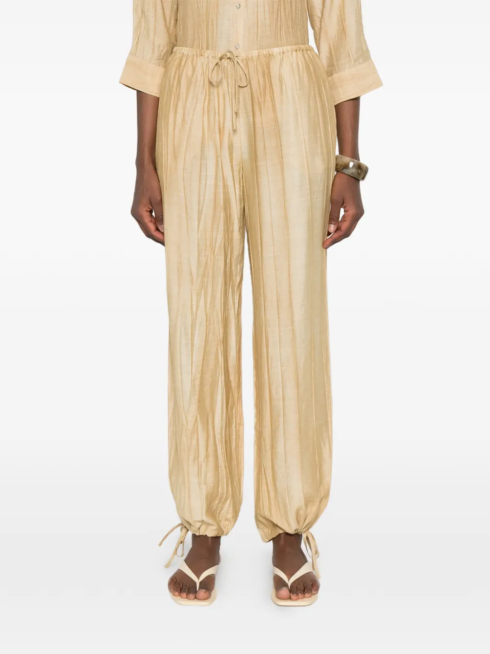  Yerse Drawstring Trousers - Neutrals 