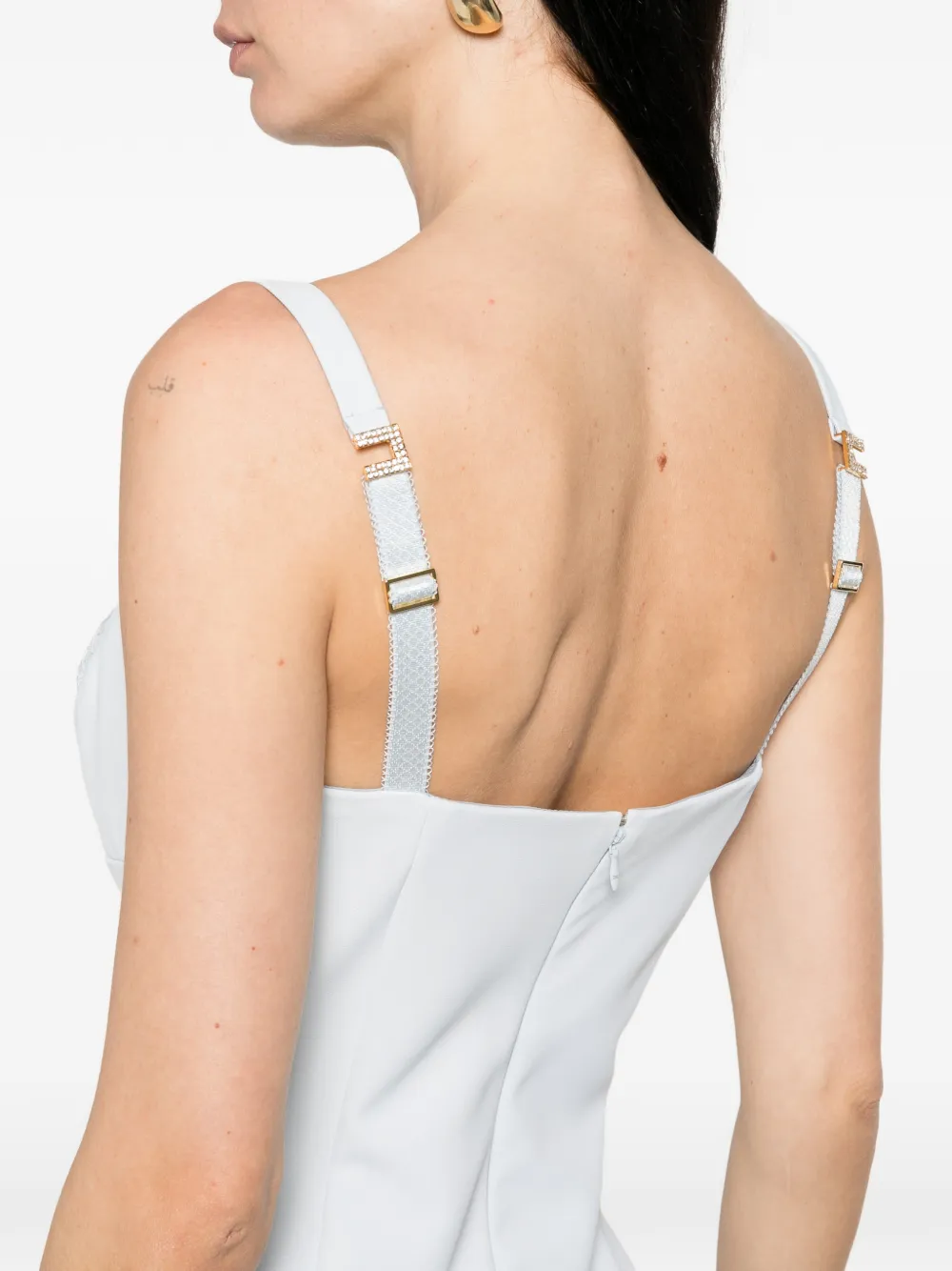 Elisabetta Franchi x Pronovias Irmgard maxi-jurk Blauw
