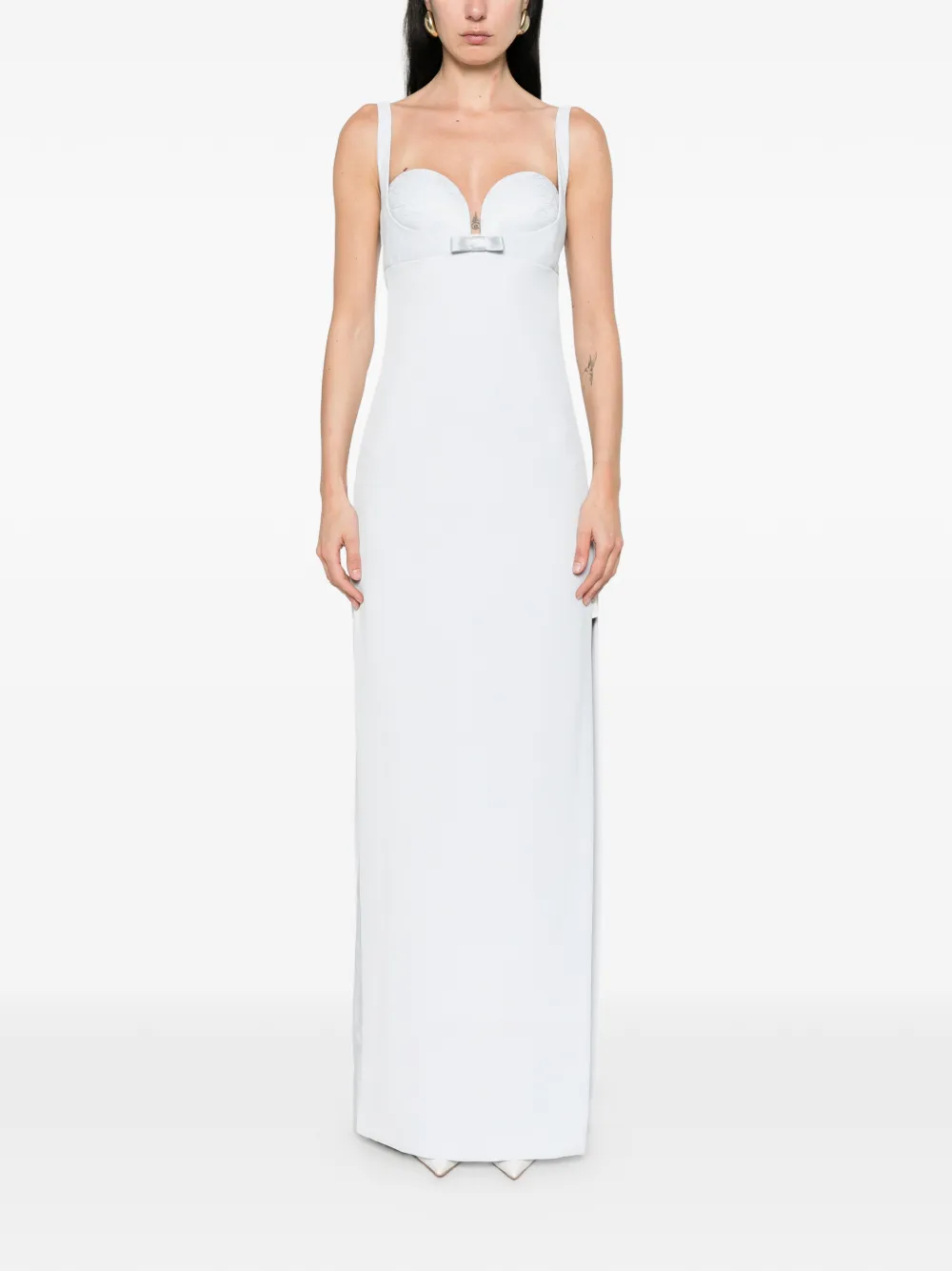 Elisabetta Franchi x Pronovias Irmgard maxi-jurk Blauw