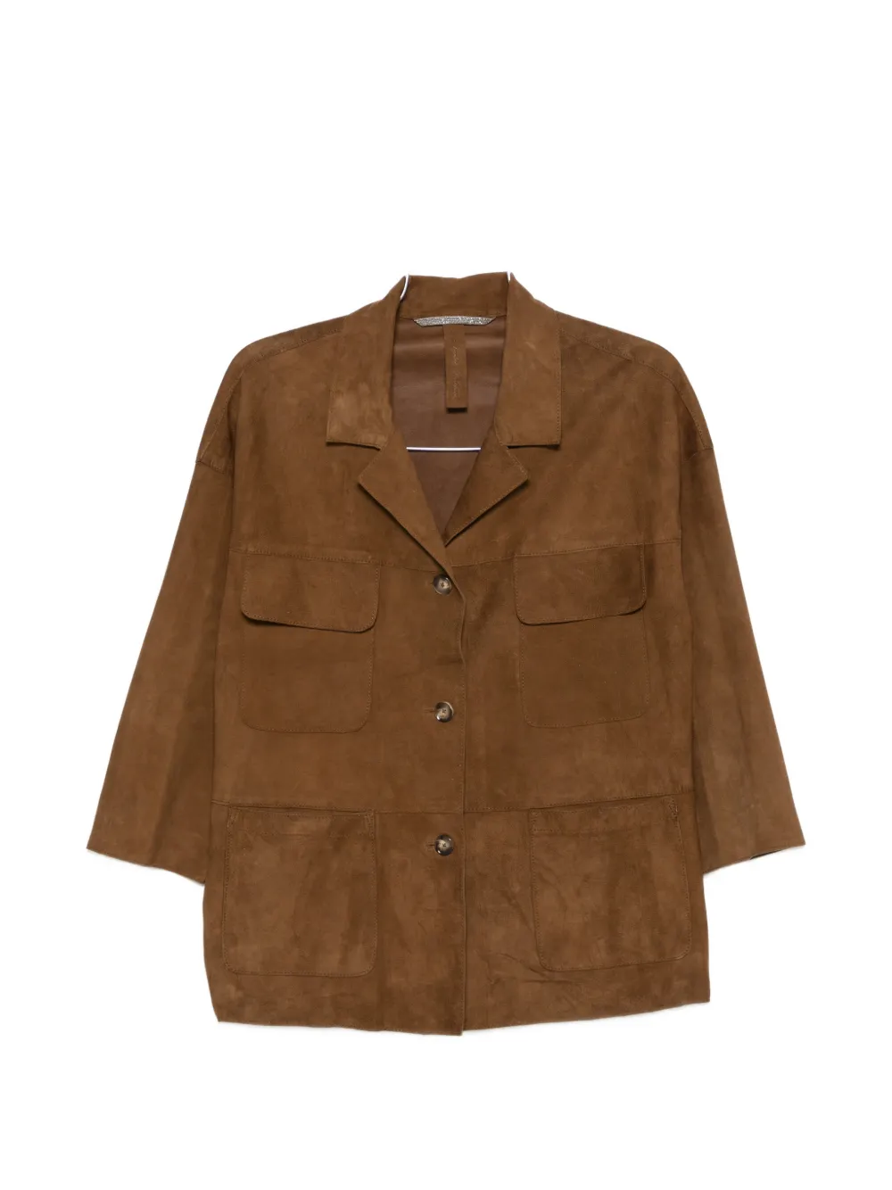 The Jackie Leathers suede jacket - Marrone