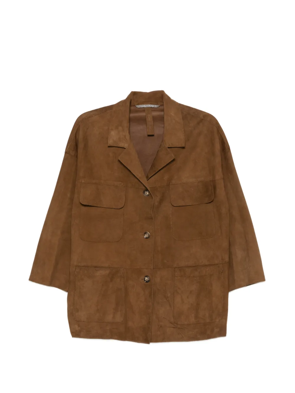 The Jackie Leathers suede jacket - Marrone