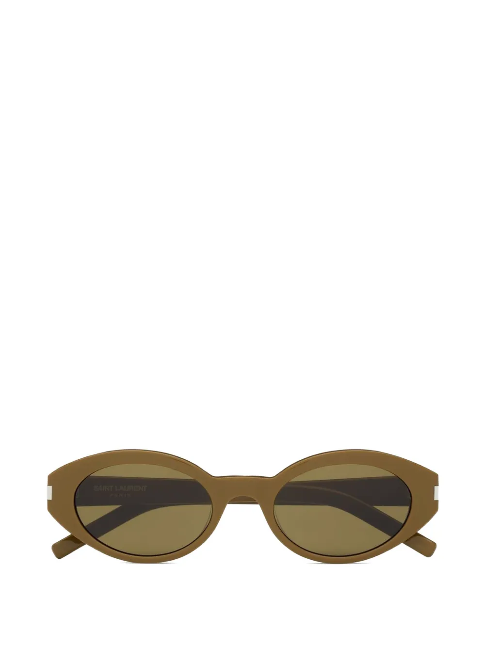 Saint Laurent Oval-frame Sunglasses In Brown