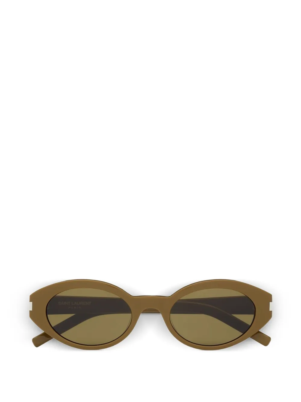 Saint Laurent Eyewear Occhiali da sole ovali - Marrone