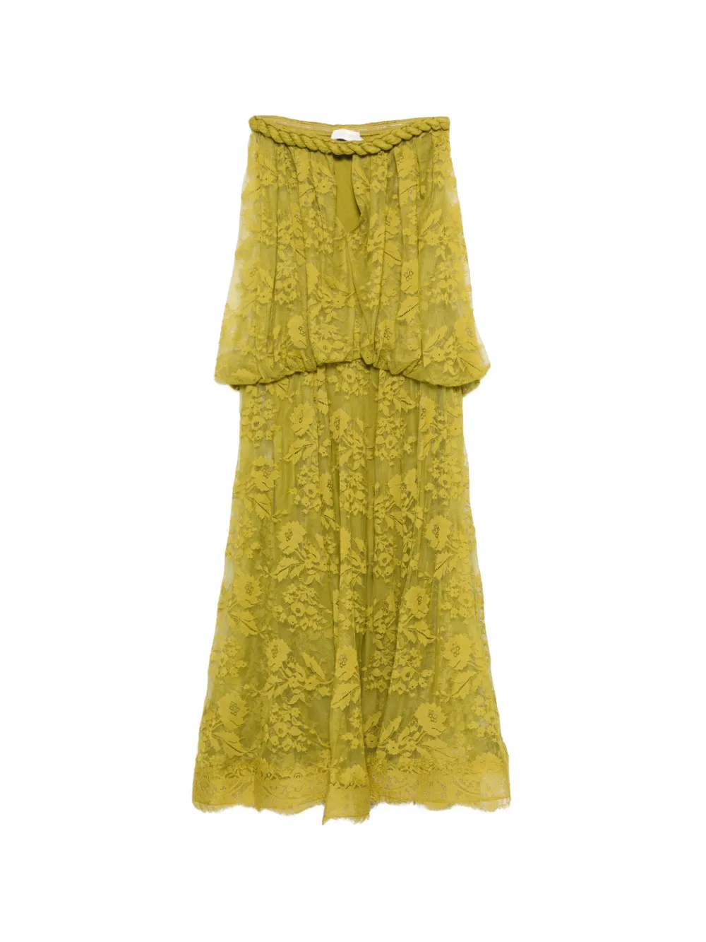 ZIMMERMANN lace braided midi dress - Verde