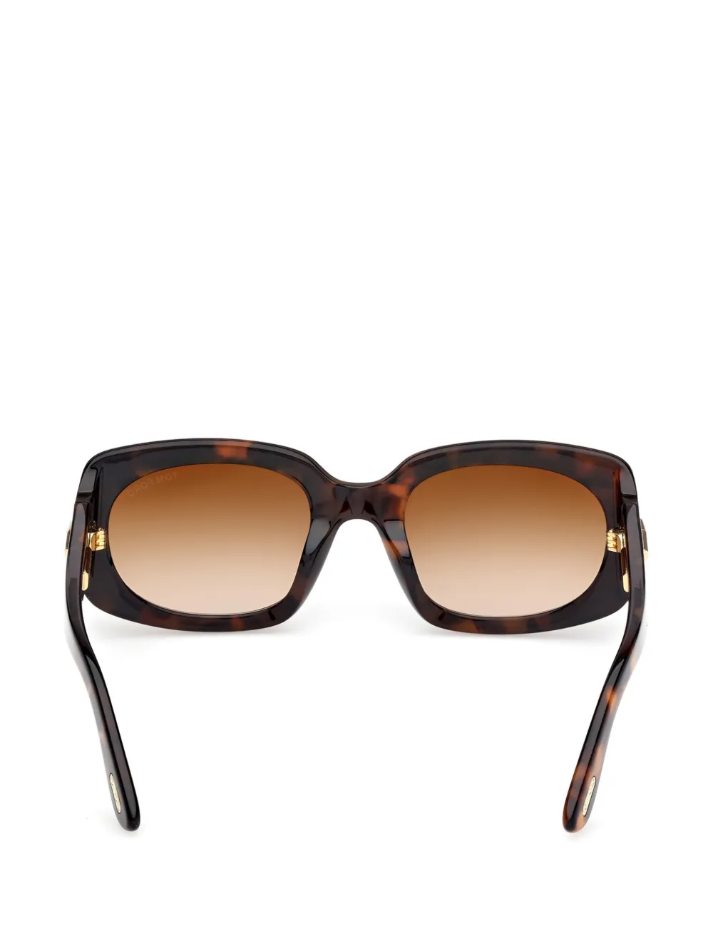 TOM FORD Eyewear Icon zonnebril met geometrisch montuur Bruin